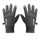 Damen Winterhandschuhe Touchscreen,Winterhandschuhe für Damen | Thermische Kabelgestrickte Wolle Warme Handschuhe,Fleece gefütterter Touchscreen Elastische Kaltwetter Thermohandschuhe mit Voll, dark