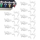 Jingmiger Clips für Weihnachtsbeleuchtung Regenrinne | 10 Stück Dachrinnenhaken für Girlanden, robuste Befestigung für Fliesen, Verkleidungen, Haus, Zaun, Terrasse, Baum