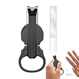 Nagelknipser Für Männer - Nagelschneider Für Fingernägel,2-in-1 Nagelschere Mit Vergrößerungsglas, Nagelpflege Für Unisex Und Senioren