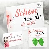 DIY Gastgeschenke Hochzeit – 25 Karten „Schön dass du da bist/Frosch geküsst, Schatz gefunden“ + 25 Beutel – Hochzeit schön dass du da bist – Süße Giveaways zum Selbstbefüllen
