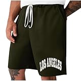Fitness-Shorts für Herren, elastische Taille, Sommer-Lauf-Shorts, Druck, entspannte Passform, Workout-Hose, Stretch, kurze Hose für Fitness, Herren-Sportbekleidung mit Taschen, Größe M-4XL, 4
