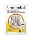 Rheumaplast Wärmepflaster zur Linderung von Muskelschmerzen z.B. im unteren Rückenbereich, effektive und schnelle Wärmetherapie mit der Kraft der Chili, 1 x 2 Pflaster