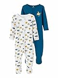NAME IT Schlafstrampler Set für Babys Legion Blue 80