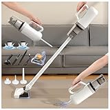 LRF-yxkj Akkusauger Mit Wischfunktion 5 in 1 Mit Wischfunktion,200ml Wassertank, Handheld Vacuum Cleaner Für Hartböden/Teppich/Tierhaare/Auto/Bett