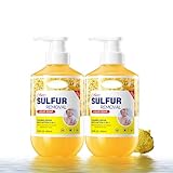 2 Stück Schwefel-Duschgel 1000ml, Schwefel Duschgel, NAdvanced Sulphur Duschgel, Reinigt die Haut Gründlich Pflegt sie, Strahlende Haut
