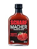 SCHARFMACHER Habanero Ketchup (200 ml), voller Geschmack, extra scharf – perfekt zu gegrilltem Fleisch, Pommes Frites, Burger und vielen anderen Lieblingsgerichten