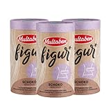 Multaben Diät Shake – proteinreicher Abnehm Shake für eine Eiweiß Diät – Schoko-Geschmack mit Vitaminen und Mineralstoffen – sättigender Diät Drink als hochwertiger Nahrungsersatz - 3 x 440g