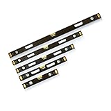 VITO Black Series Profi magnetische Wasserwaagen Set 5 tlg. 45, 60, 80, 100 und 120cm Profi Alu Set Wasserwaage robust, Aluminium Gehäuse, rundum ablesbar, robuste Endkappen