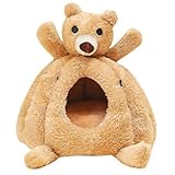 CATIEBYE Komfortables Hamster Baumwollnest S – Warmes Kleines Hamsterhaus aus Geruchsneutralem Material für Kleintiere Wie Hamster Meerschweinchen und Chinchillas Einfach Im Käfig zu