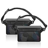 2 Stück wasserdichte Taschen, wasserfeste Bauchtasche, verstellbarem Hüftgur, wasserdichte rbeutel, wasserdichte Handyhülle, geeignet für Wassersport, Strand, Schwimmen, Bootfahren, Skifahren