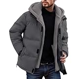 Herren Hoodie Warm Winter Puffer Jacke Winddicht Verdickt Männlich Daunenmantel Dick Gefüttert Männer Parka Jacken