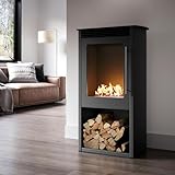 Bioethanol-Kamin | Fireplace WELCON Trondheim | Standkamin in schwarz