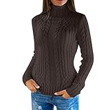 Generisch Basic Oberteil Angebote Oversize Pulli Damen Weihnachtspullover Hässlich Braunes Langarm Crop Tops Teenager Mädchen Tshirt Mit Seitentaschen Sweatjacke 5XL Perlen Pullover Herrlicher Kinder