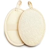 2 Stück Wiederverwendbar Natürlicher Luffa Sponge,Peeling Körper Wäscher, umweltfreundlichem und biologisch abbaubarem dusch schwamm, für Bad Und Dusche