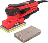 Schwingschleifer 350W Schleifmaschine 10000 U/Min Multischleifer, Bürstenloser Motor, 3,0 mm Schleifhub und geringe Vibration, Handschleifer für Holzbearbeitung, Polieren