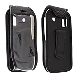 caseroxx Ledertasche mit Gürtelclip für Artfone CS182/188 in schwarz – robuste Handy-Tasche mit Sichtfenster & Gürtelclip aus Echtleder, ideal für Beruf, Freizeit, Outdoor & sicheren Transport
