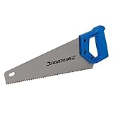Silverline 793762 Handsäge mit gehärteten Zähnen 350 mm, 7 ZpZ, Blau