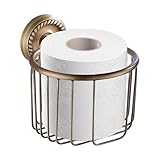 Vintage-Toilettenpapierhalter aus Messing – Vintage-Messing-Wandspender, vielseitiges dekoratives Badezimmer-Zubehör für Hotel, Zuhause, Schlafzimmer