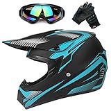ZJRA Jugend Motorradhelme,Kinderfahrradreithelm,Junge Und Mädchen, Roller Ski ATV Helm,DOT/ECE-Zertifizierung,Geeignet Für Alle Jahreszeiten,1,M