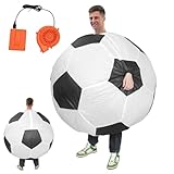 Aufblasbares Kostüm für Erwachsene, aufblasbar, Fußball-Form, Uniform für Comic-Cons, Motto-Partys, Schulaufführungen, Weihnachten