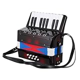 HANABASS 1 Stück Akkordeon Akkordeon Musikinstrument Kleines Akkordeon Akkordeon Kind Akkordeon Anfänger Akkordeon Musikinstrumente Für Plastik Schwarz