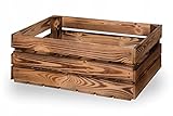 Neue Obstkisten Holzkisten Weinkisten Apfelkisten Geflammte 60x40x20cm