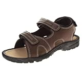 Avalanche Herren Mens Open Toe Strap Adjustable Wasserdicht Fisherman Sandale Sommer Strand Wasserschuh, braun, 46 EU