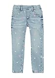 Jeans Treggings/Skinny Fit/Mid Rise/Skinny Leg/mit Stickerei hellblau 122/REG