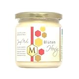 Cremiger Bio Blütenhonig aus eigener Imkerei, 500 g Glas
