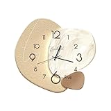 Ergocar Wanduhr, Kreative, Geräuschlose Wanduhr, Moderne, Nordische Wanduhr Aus Kristallinem Porzellan, Batteriebetriebene Dekoration Für Schule, Wohnzimmer, Küche, Büro