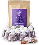 Lavendas® Lavendelsäckchen & Zedernholz Set - Duft für Kleiderschrank - Mottenschutz gegen Kleidermotten - Lavendel Duftsäckchen - Einschlafen Entspannung - Lavendel getrocknet 130g
