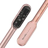 Terviiix Glättbürste, Haarglättungsbürste mit MCH-Heizung, 14 Heizstufen Haarglätter Bürste, 230℃ in 20 Sekunden, Haarglättungskamm, Anti-Verbrühung, Digitalanzeige, Doppelte Spannung