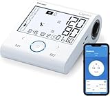 Beurer BM 96 Cardio Blutdruckmessgerät mit EKG-Funktion, Blutdruck- und Pulsmessung am Oberarm, zur Erkennung von Vorhofflimmern (AFib) zur Schlaganfallprävention, für Umfänge von 22-42 cm