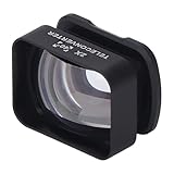 Fockety 2 Fach vergrößerndes Teleobjektiv, magnetische Halterung, 2 Fach vergrößernder Objektivfilter für 3, Fotoobjektiv, Action Kamera Objektiv, Weitwinkelobjektiv