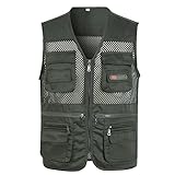 Generisch Umhängetasche Anzug Herren Casual Outdoor Arbeit Angeln Reise Foto Cargo Weste Jacke Multi Hoodie Anzug Muster (JN, XXXL)