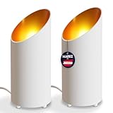 charlique® LED Uplight Spot (2 Stück) weiss, 6W, Bodenstrahler, LED Bodenlampe zur Ambientebeleuchtung im Wohnzimmer, Standleuchte inklusive GU10 LED Lampe 230V, warmweißes Licht mit 2700 Kelvin