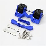 Alumiunm Alloy Adjustable Angle Rear Head Up Wheelie Bar RC DIY Parts for TRAXXAS 1/10 MAXX Monster TRUCK-89076-4 RC Car (Blue)