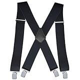 goldmiky Hosenträger für Herren Breit 5 cm, Hosenträger Elastisch und verstellbar, für Männer bis 1,96 m Körpergröße