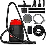 LEHMANN Poolsauger 4-in-1 mit Saugdüsen-Set, 1400 W, 30 L, Teichsauger Schlammsauger, Nass Trocken Sauger für Teich, Pool Sauger für Gartenpools, Schlammsauger für Gartenteich, inkl. Zubehör