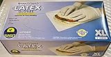 Einweg-Latex-Handschuhe, puderfrei, glatte Haptik, Lebensmittelqualität, nicht steril, 2 x 100 Stück