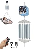 Electric Federwiege Baby Tragfähigkeit 19Kg Hängende 7-Feder Elektrische Babyschaukel Steuerung 9 Geschwindigkeiten 6 Timer Babywiege Controller babyhängematte