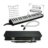 Tuyama Melodica TMD-137 mit Koffer, Mundstück, Mundschlauch und Notenbeispielen (37 Tasten)