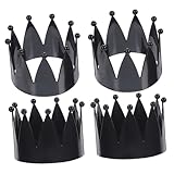 MOLUCKFU 4Stücke Metall Serviettenringe Krone Design Serviettenhalter für Esstisch Dekoration für Festliche Anlässe und Besondere Veranstaltungen