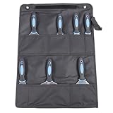 Spacnana 7-teiliges Edelstahl-Spachtelschaber-Set, Trockenbau-Spachtel-Werkzeugset mit Faltbarer Aufbewahrungstasche für Wandreparaturen, Auftragen von Farbe und Putz