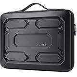 DOMISO 15.6 Zoll Laptoptasche Wasserdicht Schutzhülle Protective Laptop Case Sleeve Stoßfest Laptophülle für 15-15.6' Notebook/Lenovo IdeaPad 520/ASUS ZenBook/Dell/Pavilion,Schwarz