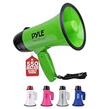Pyle Megaphon mit Sirene, Signalhorn – Siren Megaphone – Mini Megafon Kinder & Erwachsene 20W, Faltbare Megaphone mit Sirene & Mikrofon, Lautstärke Einstellbar & Batteriebetrieben Reichweite: 550m