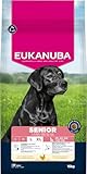 Eukanuba Senior Hundefutter mit frischem Huhn für große Rassen, Premium Trockenfutter für ältere Hunde, 15 kg