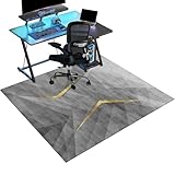 Robuste Bürostuhlmatte für Teppiche, 140 x 160 cm, Gaming-Stuhlmatte für Hartholzböden, Mehrzweck-Bodenschoner für Rollstühle, Schreibtischstuhlmatte für Teppich, Schreibtischstuhlmatten