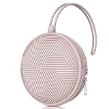 Smlpuame Silikon Schnullerbox Mädchen Junge,BPA-Freiem Silikon Schnullerhalter Aufbewahrung für 2 Schnuller,Wasserdicht Schnullerhalter Schnullerbox für Wickelrucksack(Rosa)