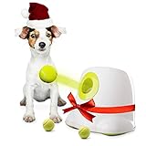 Automatischer Ballwerfer für Hunde - Ballwurfmaschine Hundespielzeug - 3 STK Hundebälle inklusive (Mini, 5mm) - Intelligenzspielzeug für Zuhause und Draußen
